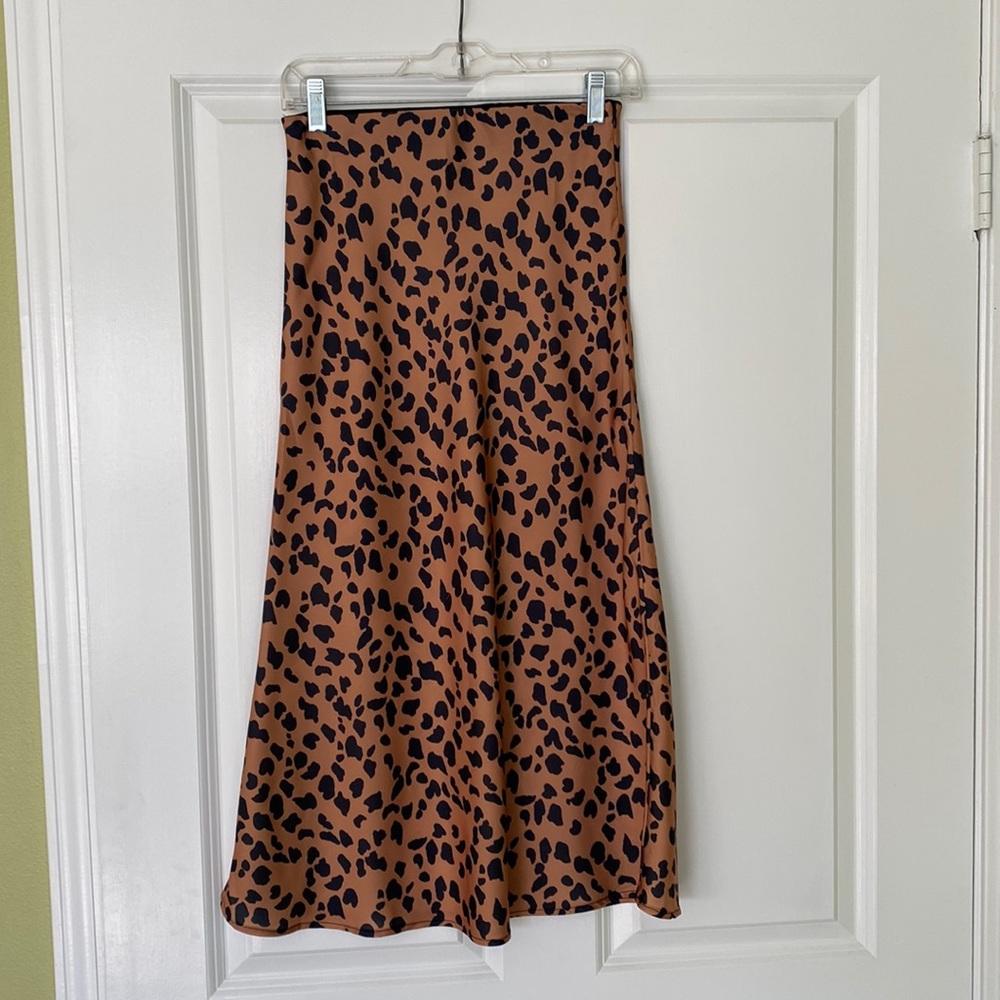 Urban Outfitters A-line Leopard Skirt